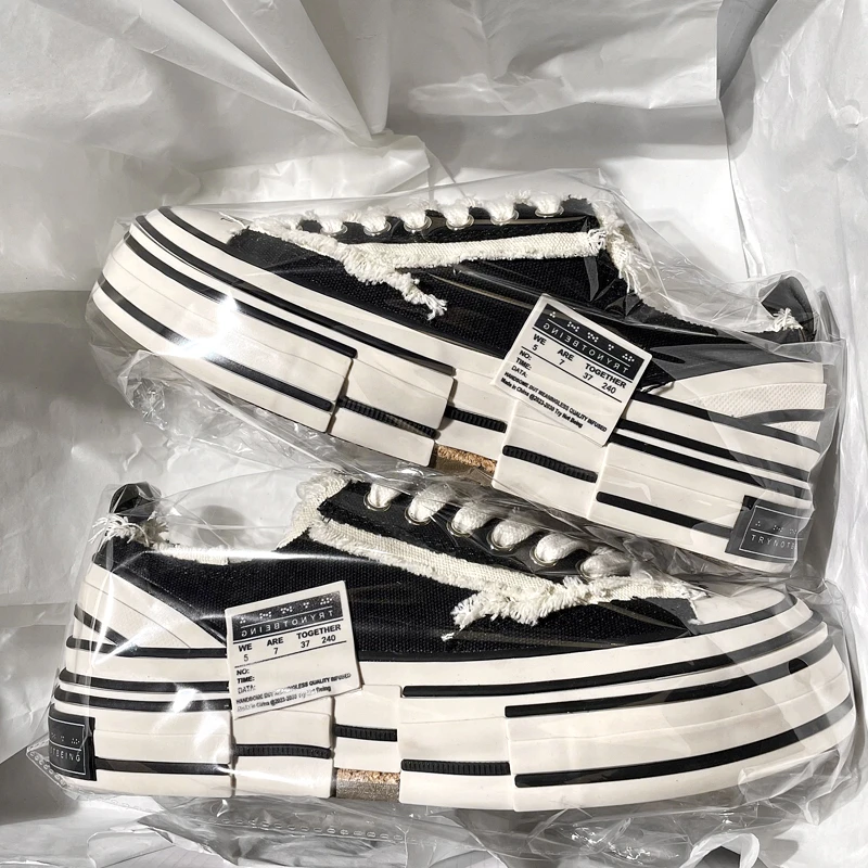 吴建豪同款乞丐鞋2025莆田新款帆布鞋厚底增高网红运动休闲男款女