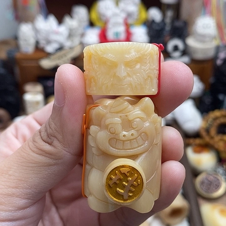 鹿骨把件好*才c49马骨貌美如花骨笛黑神话跑环