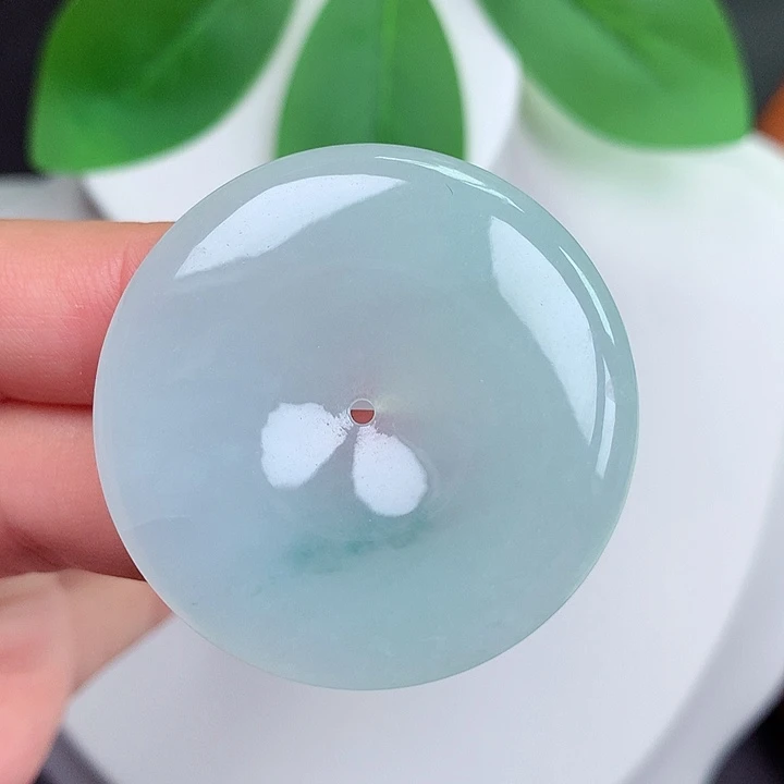 颈饰未镶嵌翡翠平安扣 37.5x5.9mm