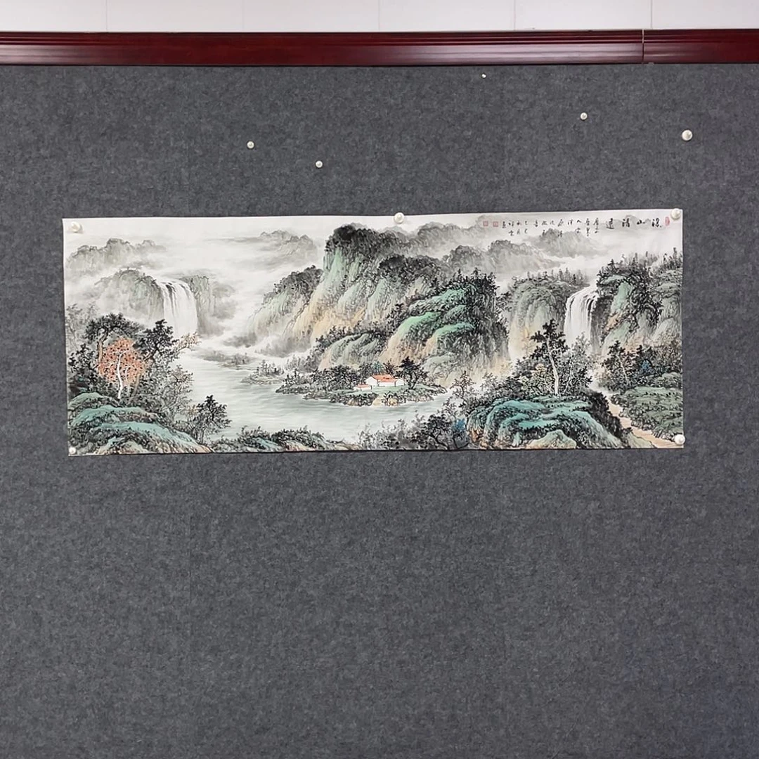 那***啥国画小六尺画芯 捡漏