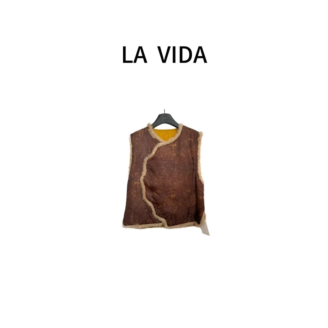 LA VIDA-「重工系列」香云纱纱工艺马夹