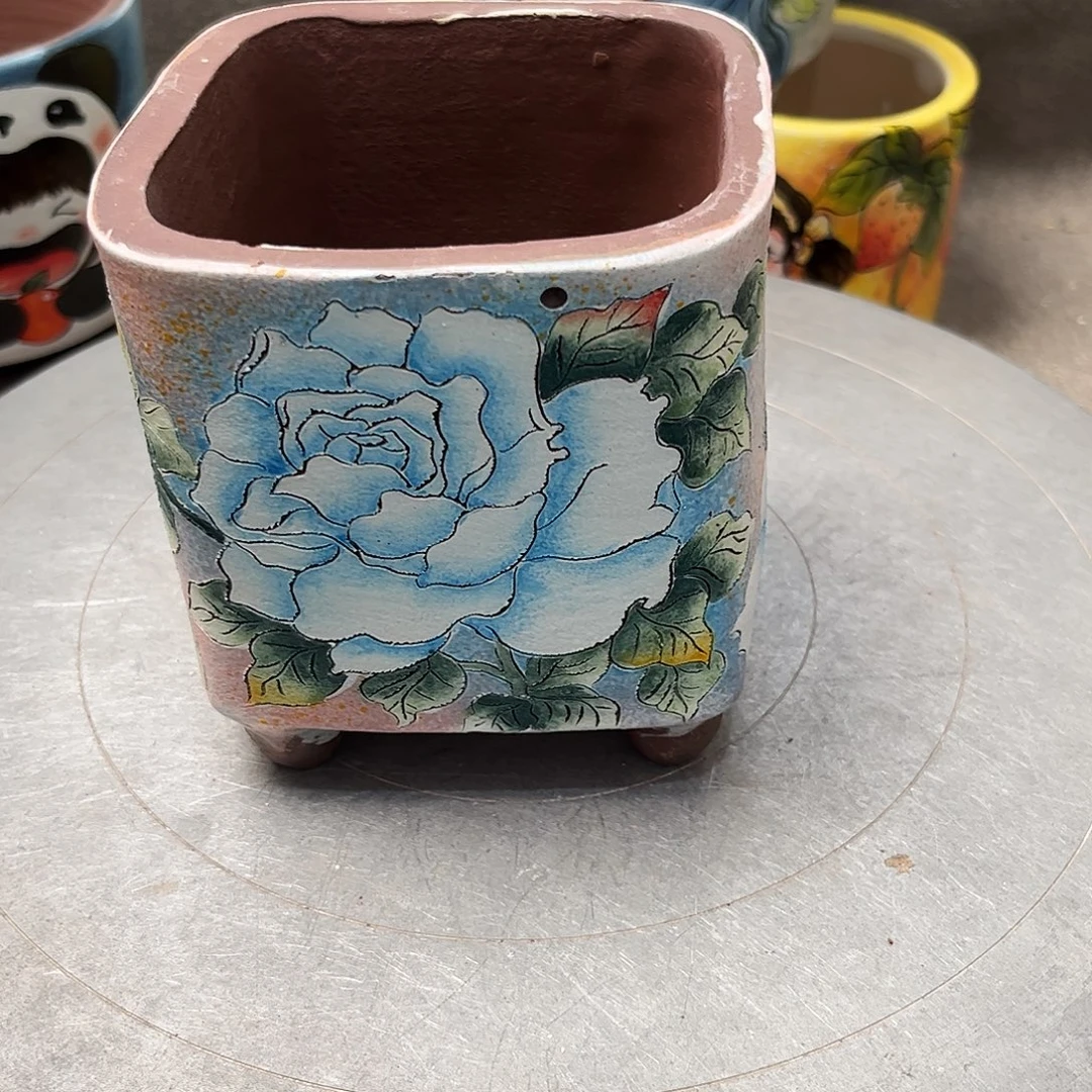 花盆紫砂口不正福利