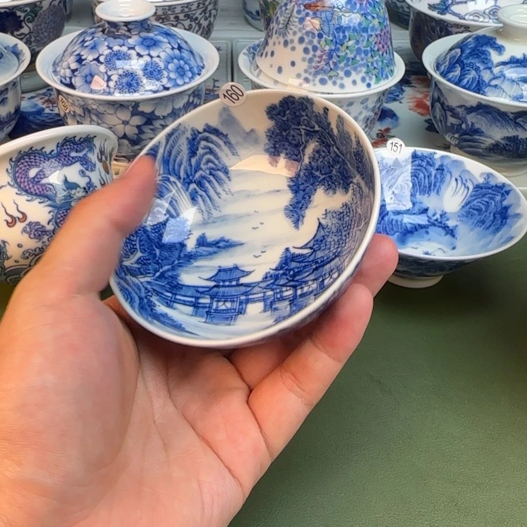 彦祖纯手工手绘茶具160