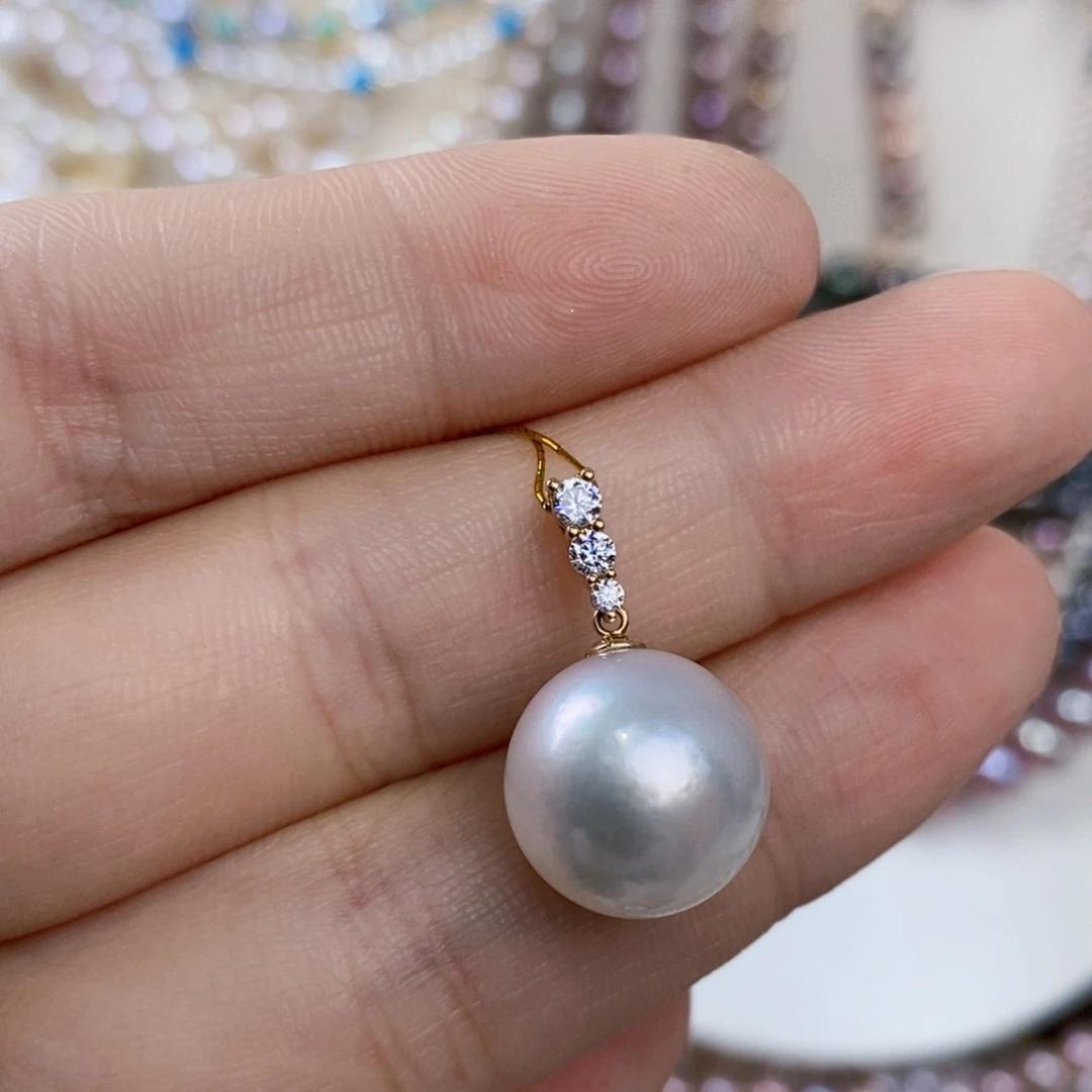 吊坠(不含链)14K金镶嵌海水珍珠