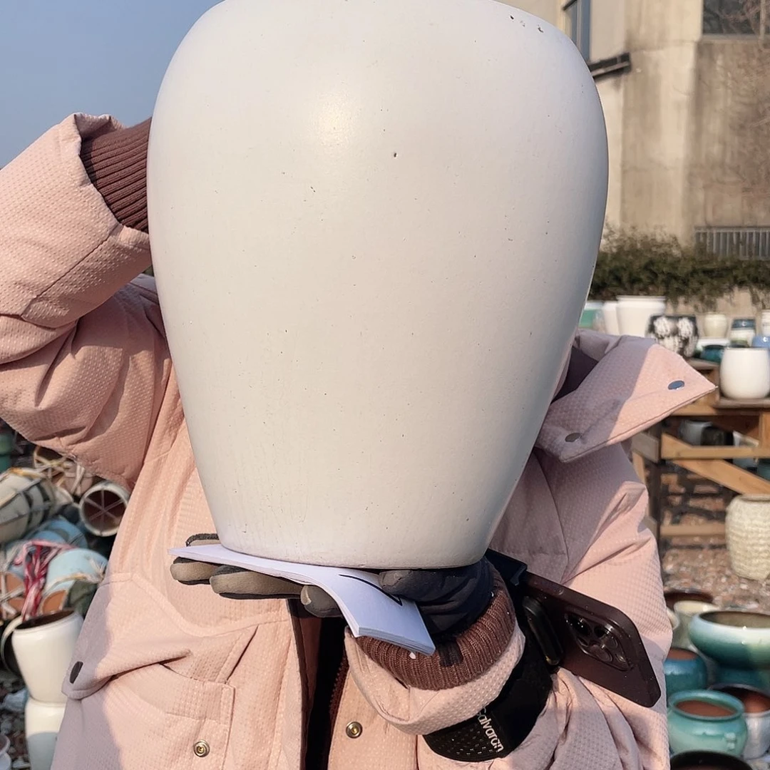 红陶王嫂花盆0213-497