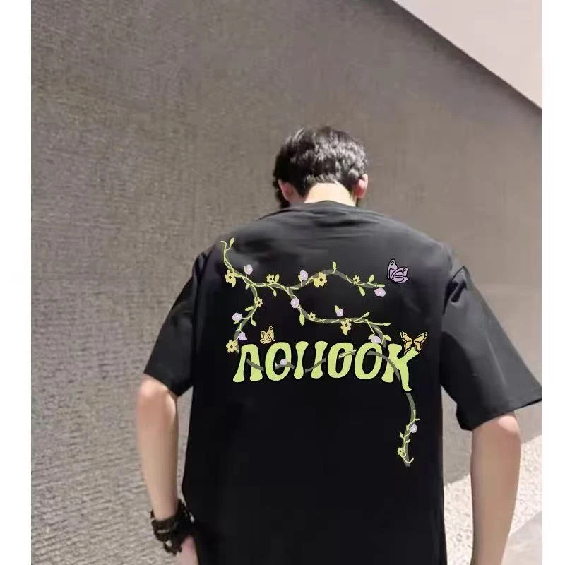 纯棉短袖【801】圆领时尚运动休闲夏季半袖宽松潮流印花街头