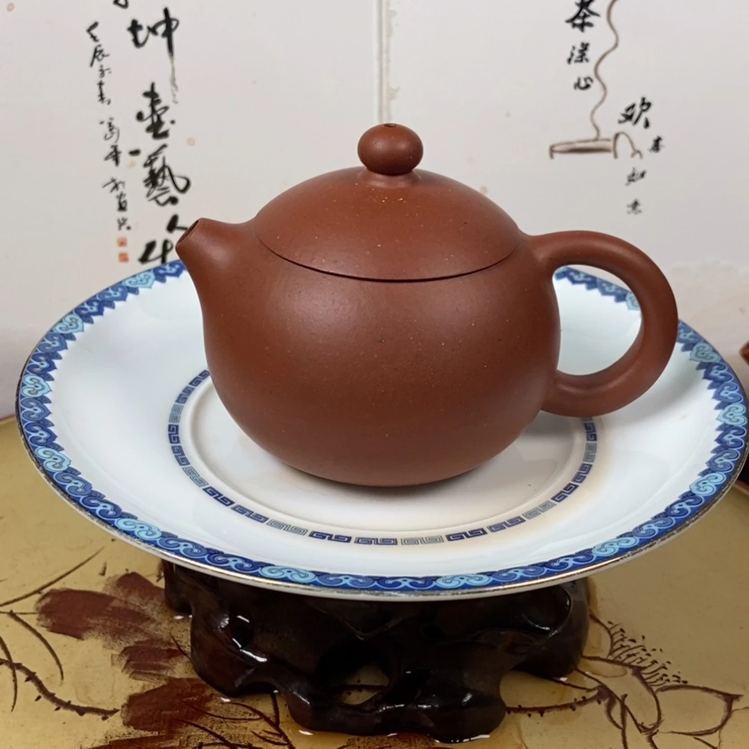 紫砂茶壶全手150 五号井底槽清老母亲制作容量