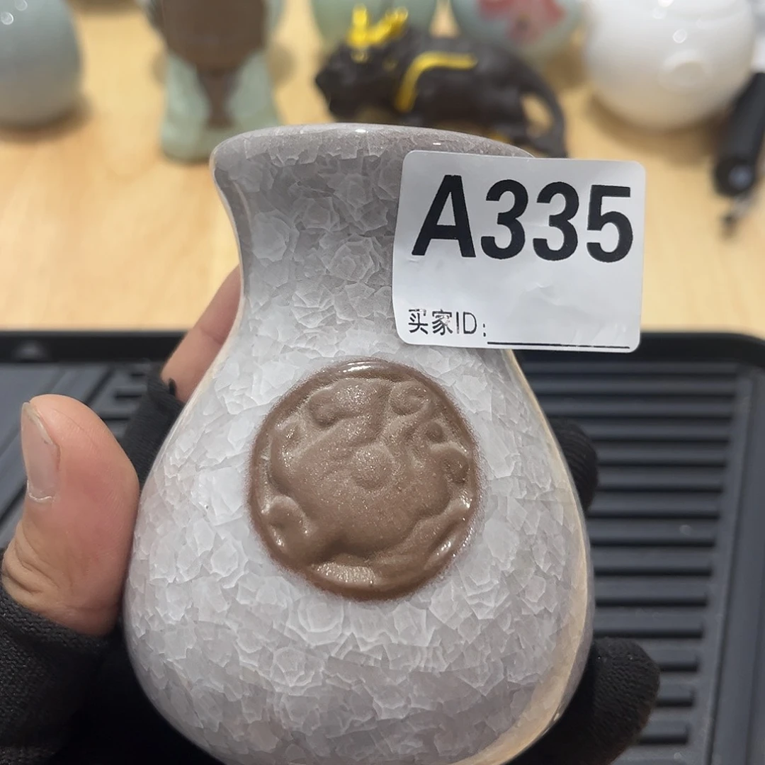 瓷片茶摆件工艺品摆件666