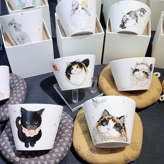 摆件陶瓷艺术手工绘画作品