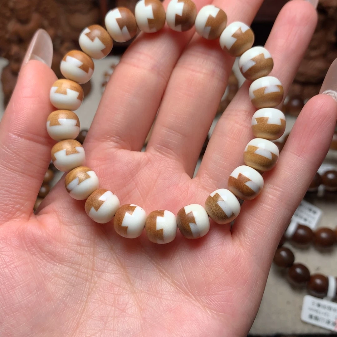 手串/手链檀香木老山檀香9×10榫卯珠