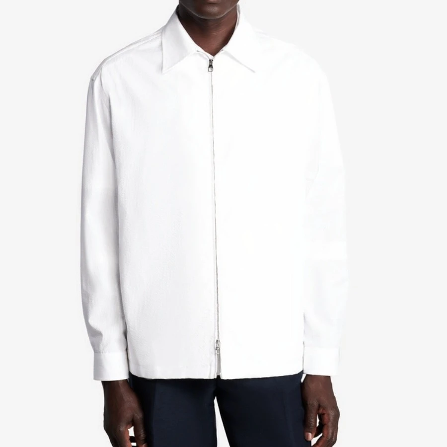 25新款轻奢风防晒速干泡泡纱衬衣式男士休闲夹克2174