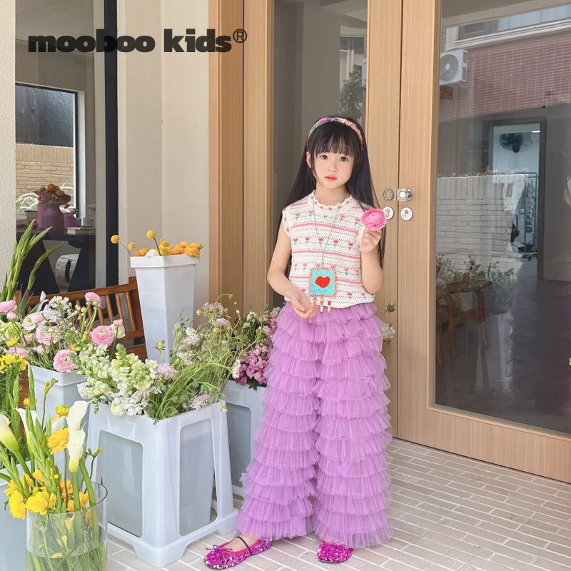 【本期强推】黑猫刺绣短款高弹棉T恤+紫粉层层蕾丝裤+钩花背心