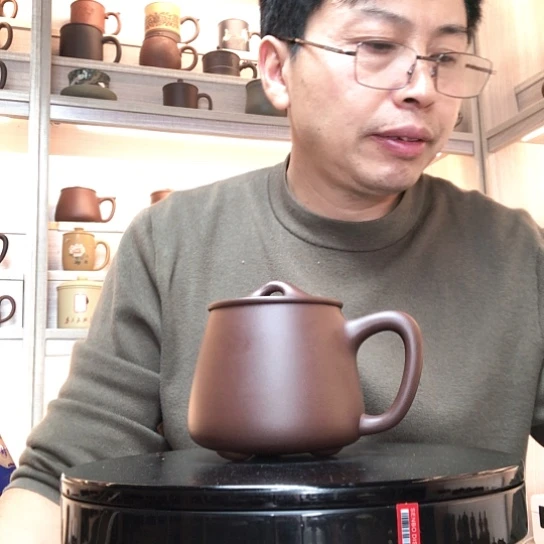 紫泥茶杯石瓢杯容量450