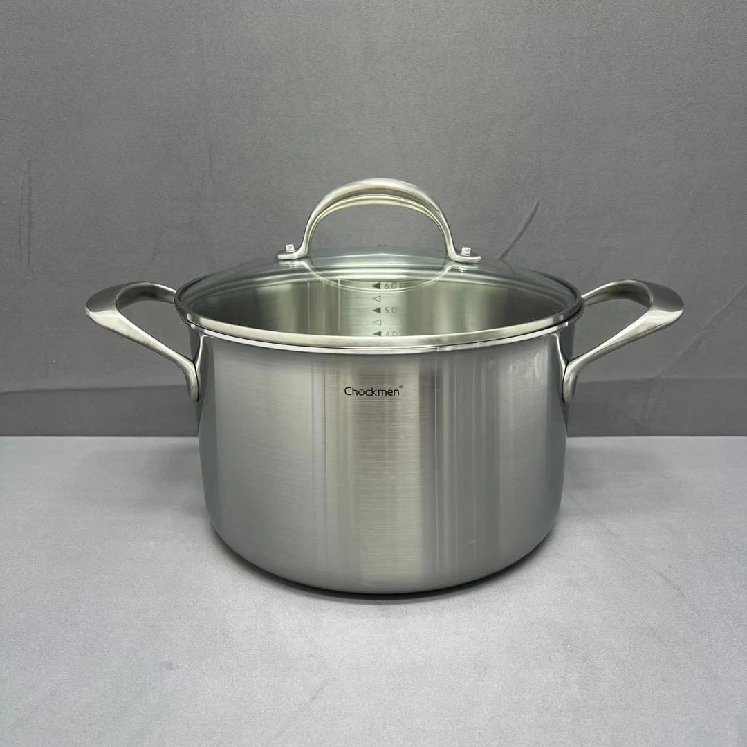 3-017 chockmen致选 不锈钢双耳汤锅 24*15cm 整锅重约2.82kg