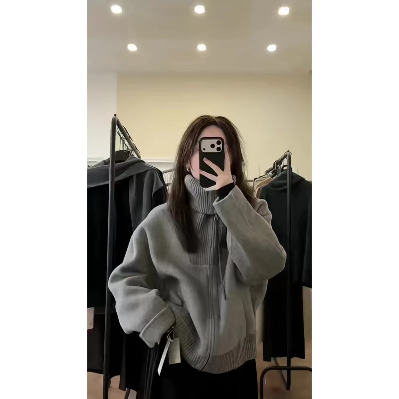 MARIE.COCO新款韩系千金风设计感大翻领外套搭半身裙秋冬洋气套装