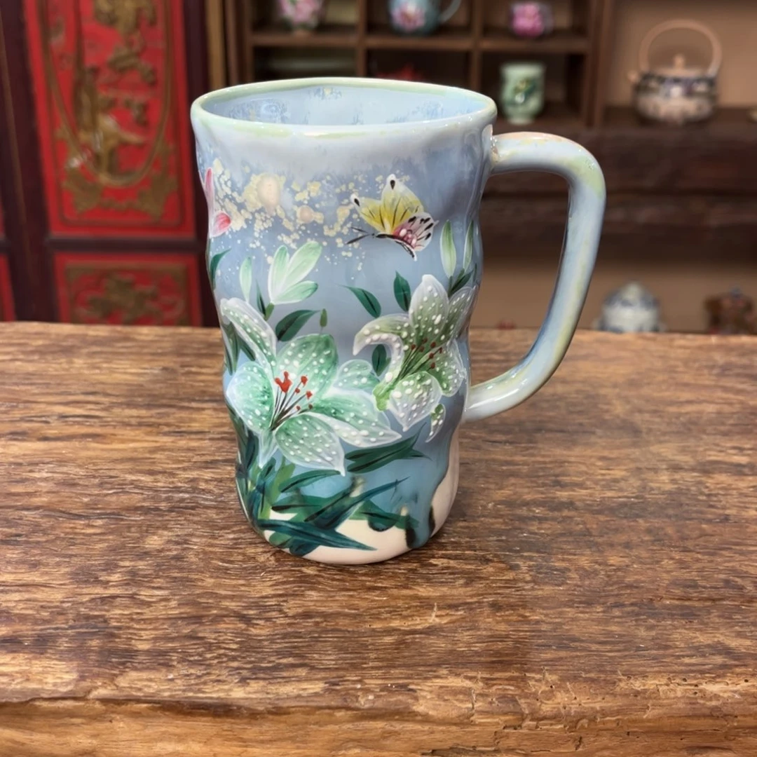 柴烧手工手绘陶瓷
