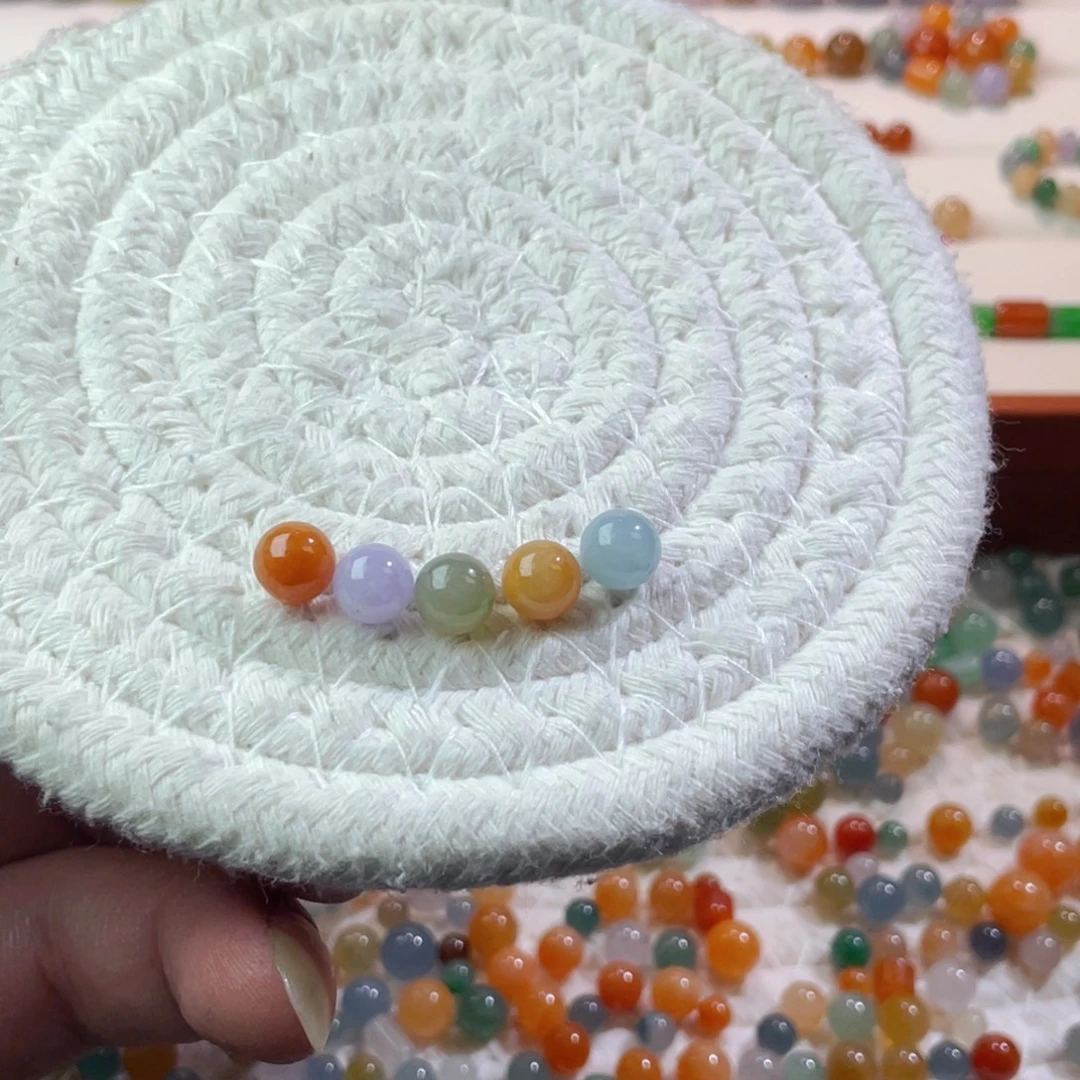 翡翠散珠未镶嵌定制翡翠卡7+