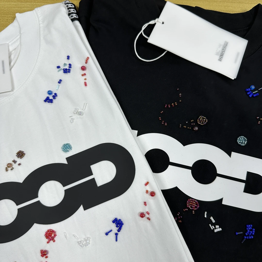 【大熊专属】新款男女情侣同款【彩虹糖果短袖】轻奢高级潮流T恤