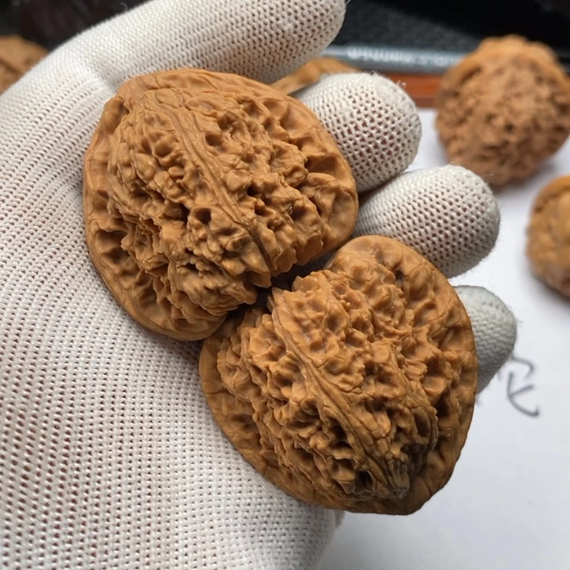 【闪购商品】文玩核桃把件冰*茶5南疆