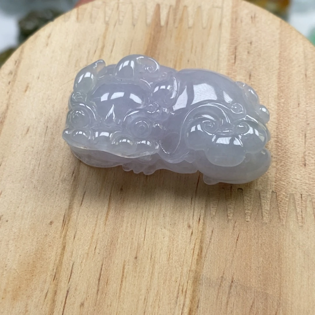 翡翠未镶嵌颈饰多人霸王貔貅吊坠