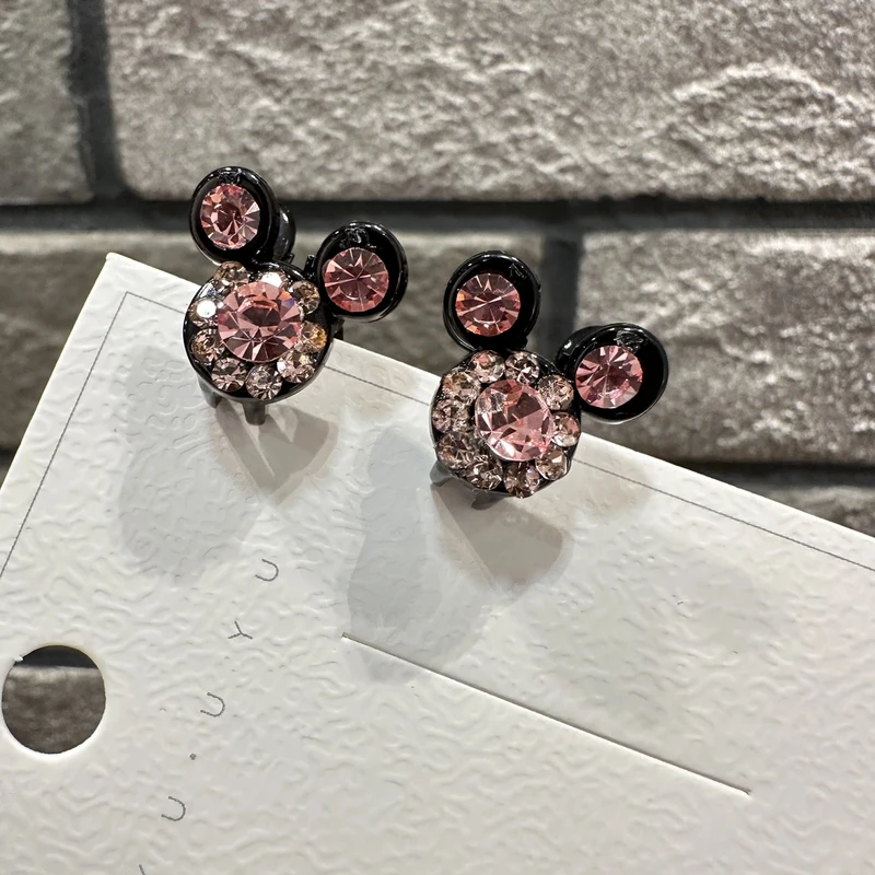 韩国s家水晶米奇小抓夹diy儿童成人迷你小抓夹高档发夹百搭刘海夹