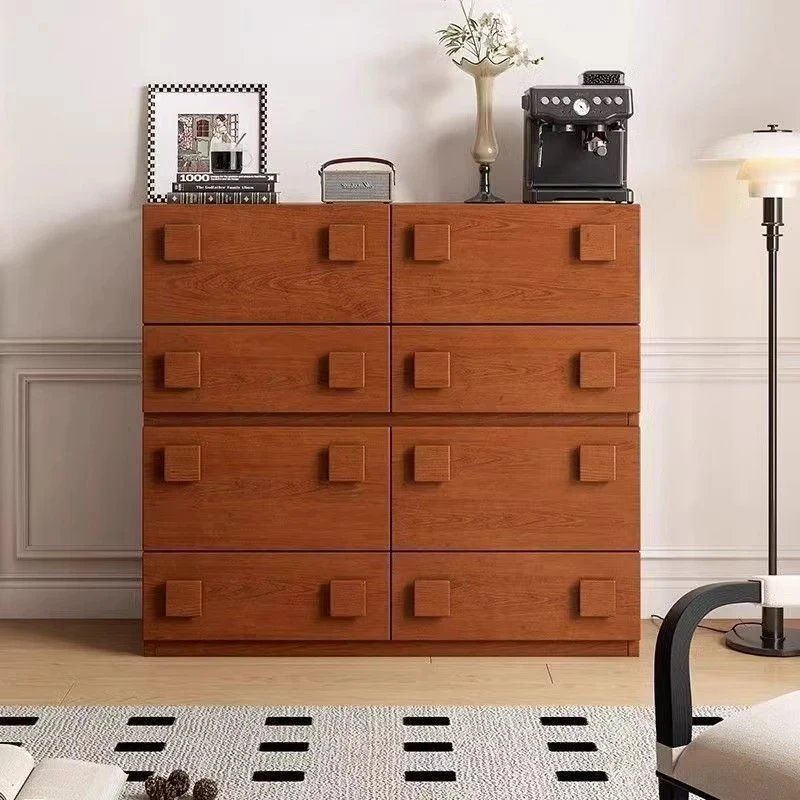 移动卡门柜储物柜收纳柜中古风复古阳台柜个性电视柜可拆卸床头柜