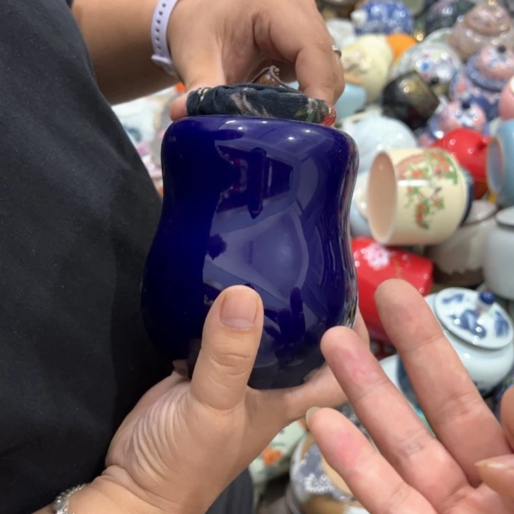 瑕疵福利品陶瓷茶叶罐介意勿拍