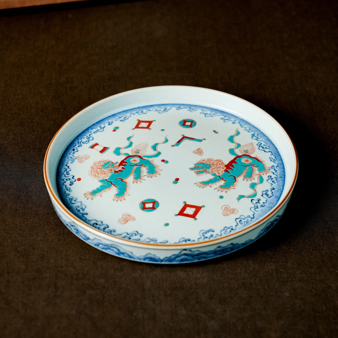 【霖溪】狮子绣球-霖溪山房-壶承 （直径16cm）（霖溪0160）