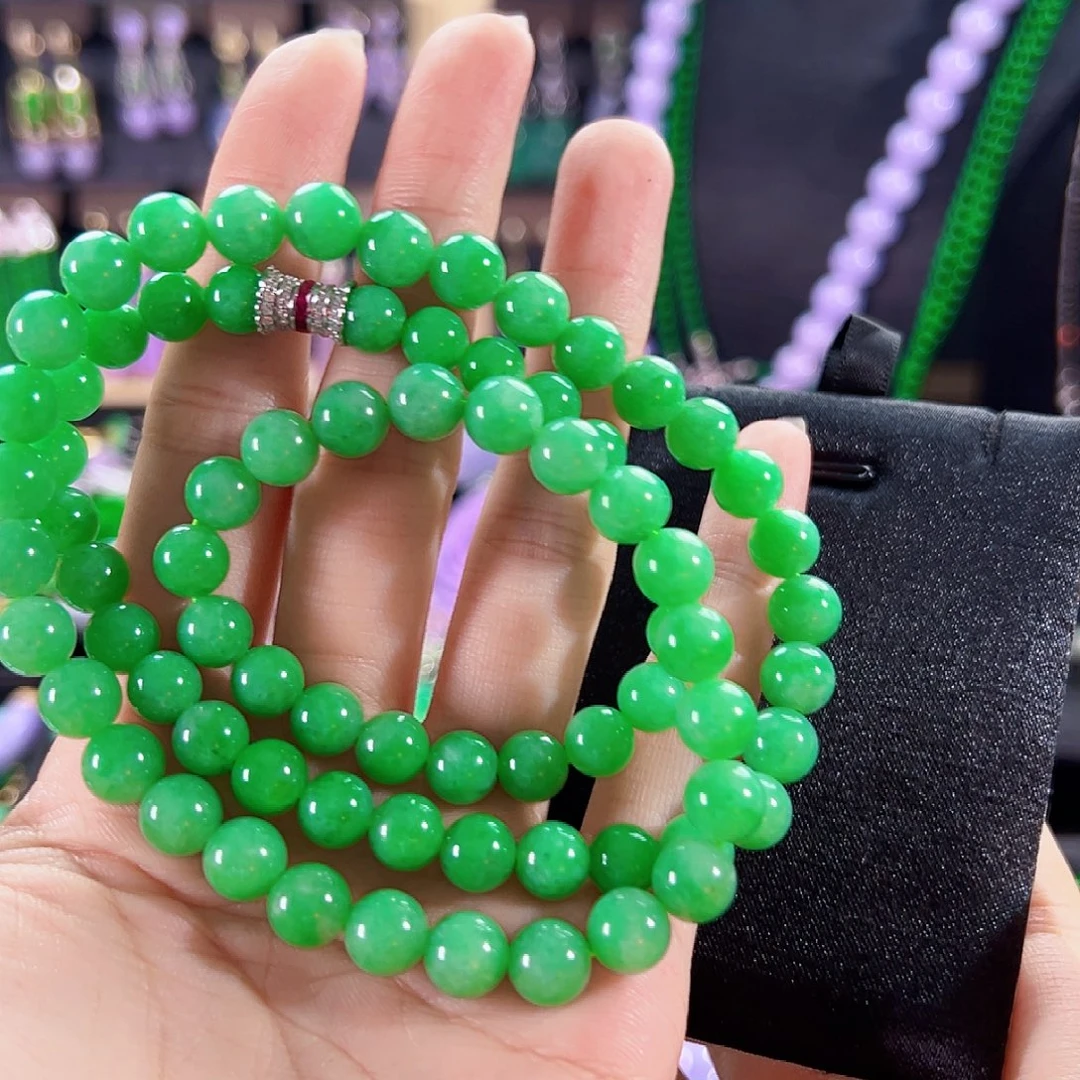 翡翠18K金镶嵌颈饰签收后24小时鉴赏期