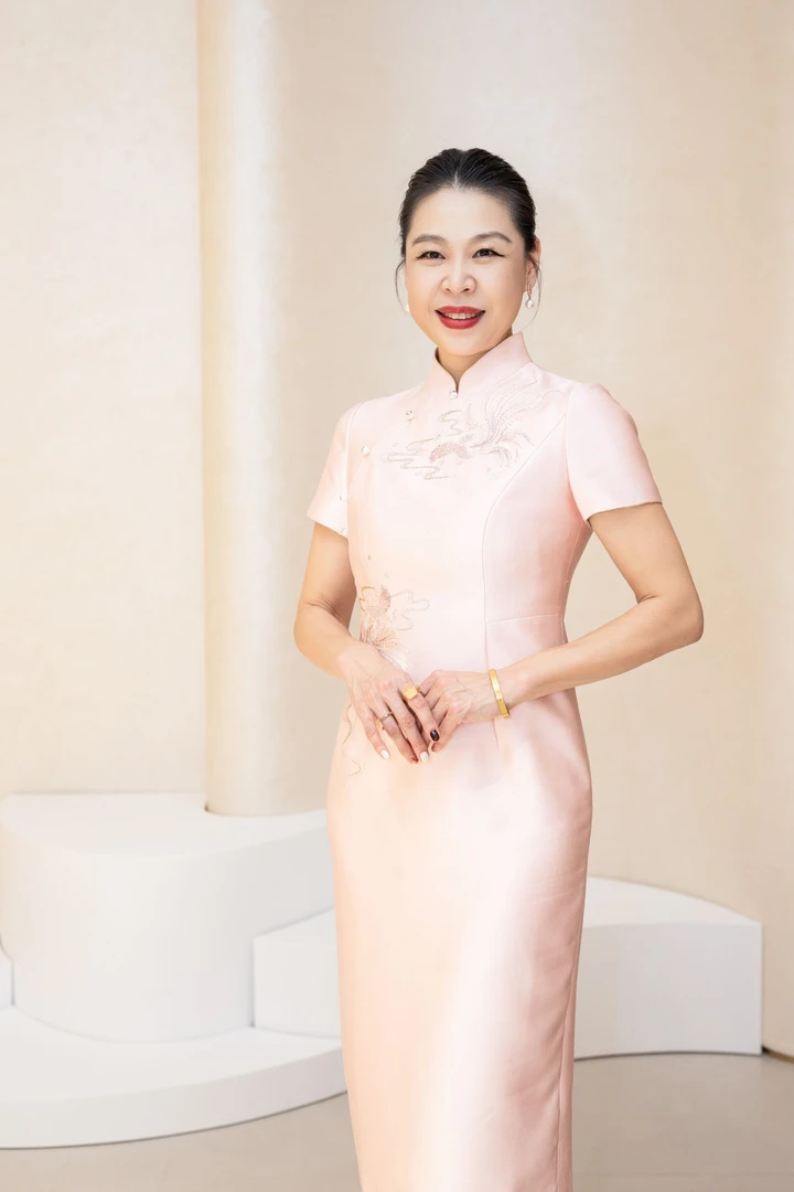[中国六礼] 温婉年轻减龄锦鲤纹喜妈妈喜婆婆婚宴旗袍