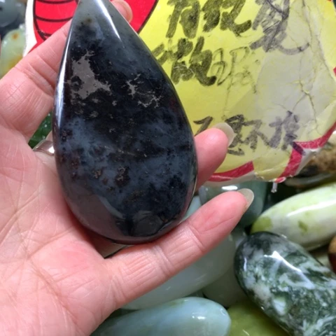 蛇纹石玉未镶嵌手把件