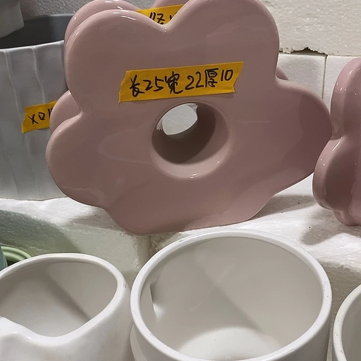 摆件陶盆有孔 微瑕介意勿拍