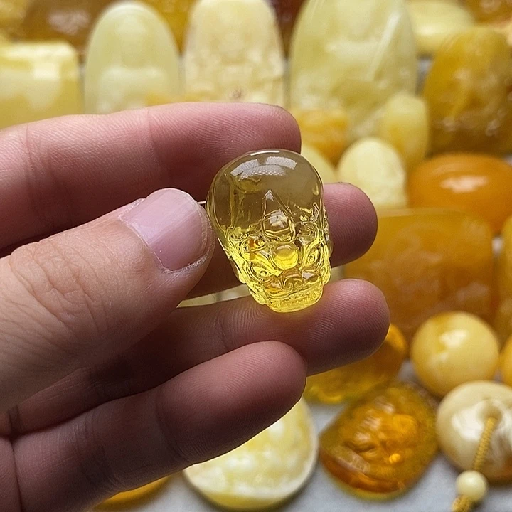 琥珀颈饰未镶嵌琥珀蜜蜡吊坠