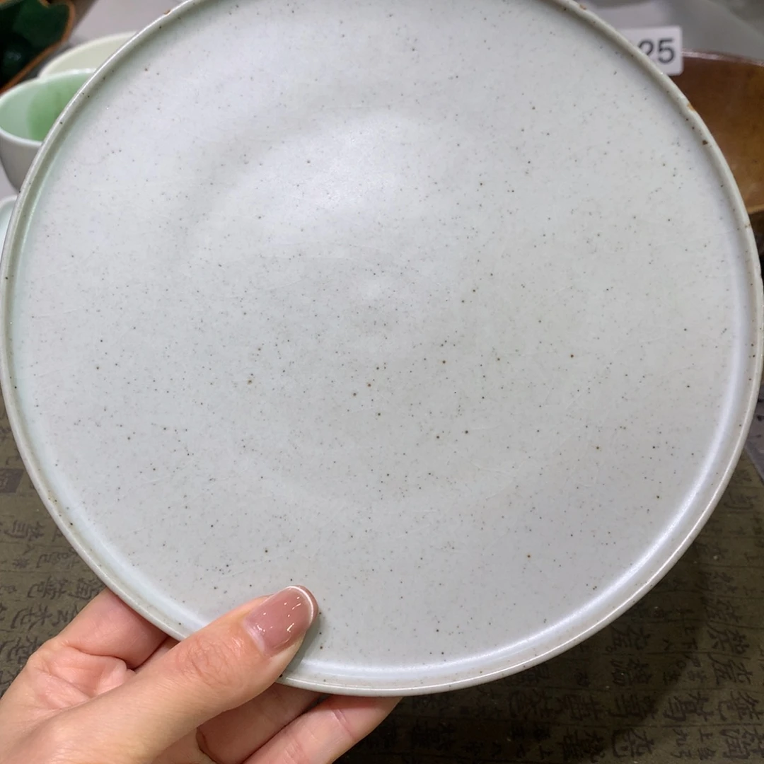 陶景德镇粗陶复古盘碗微瑕