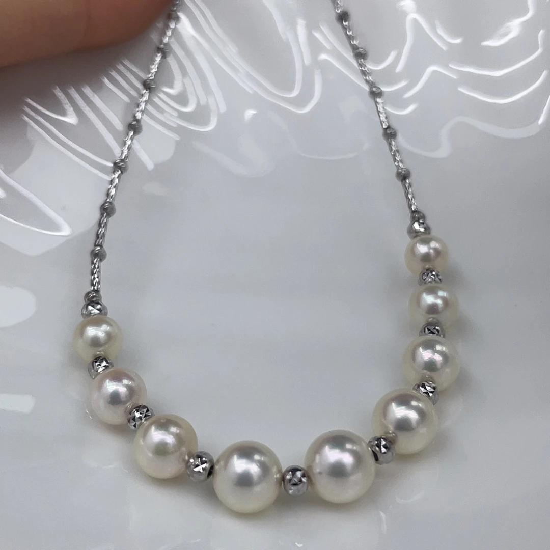 颈饰海水珍珠银S925镶嵌