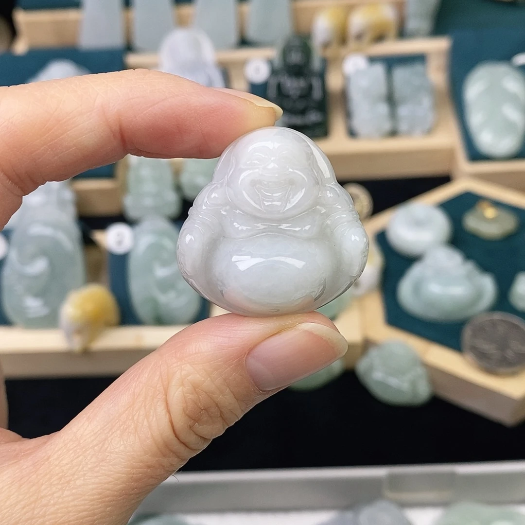 翡翠未镶嵌颈饰佛公（开播福利）