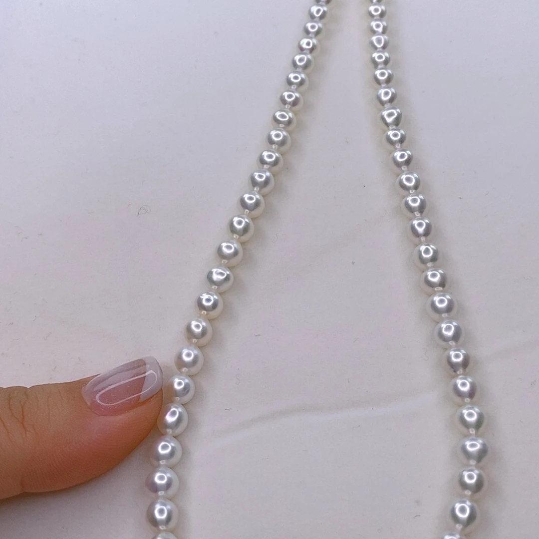 …***…淡水珍珠颈饰银S925镶嵌