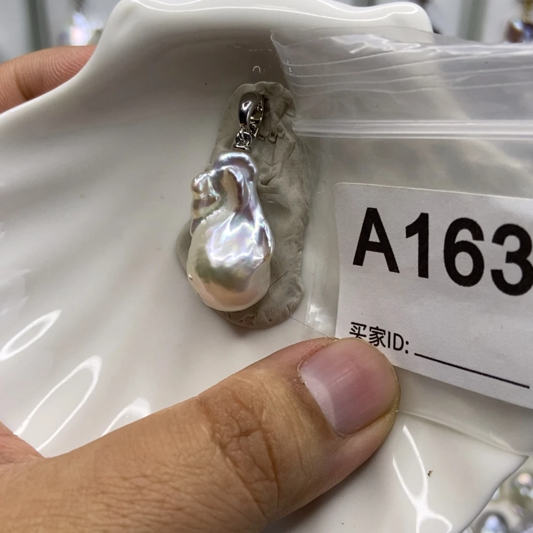 吊坠(不含链)淡水珍珠合金