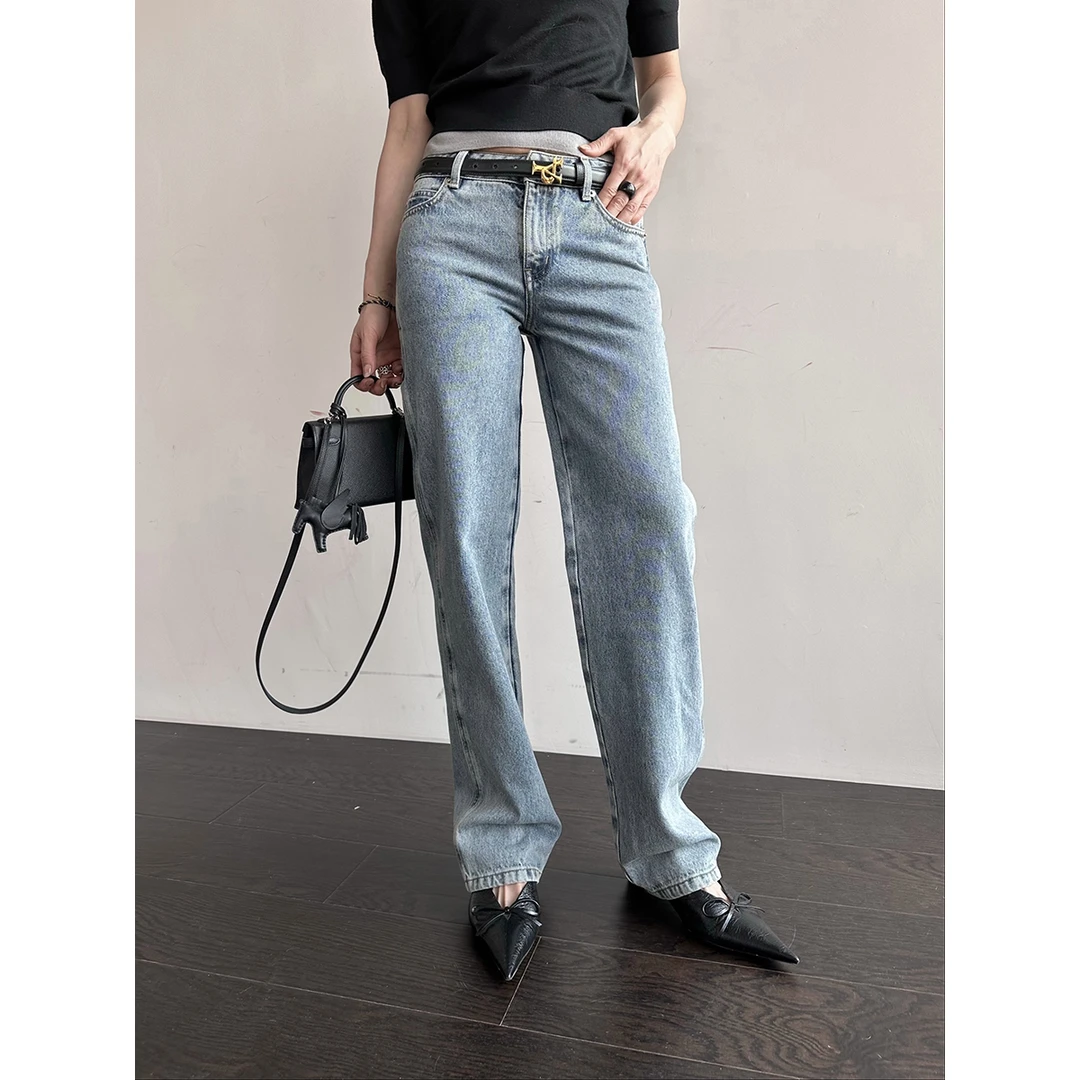 THE MEANING OF 设计师品牌 25春夏 直筒牛仔长裤  SOLSOL买手店