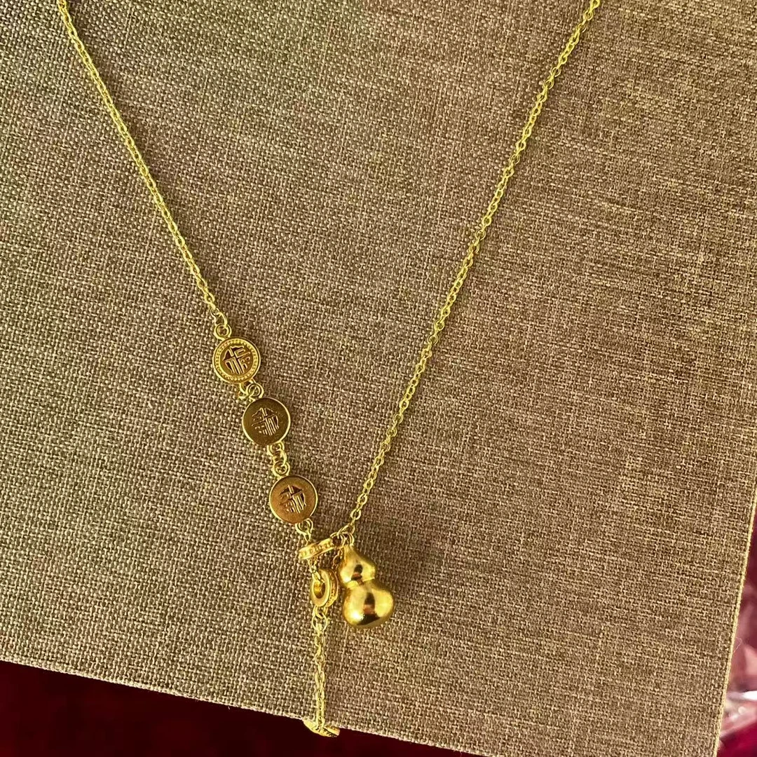 典藏-福字葫芦百搭项链a37-zjc