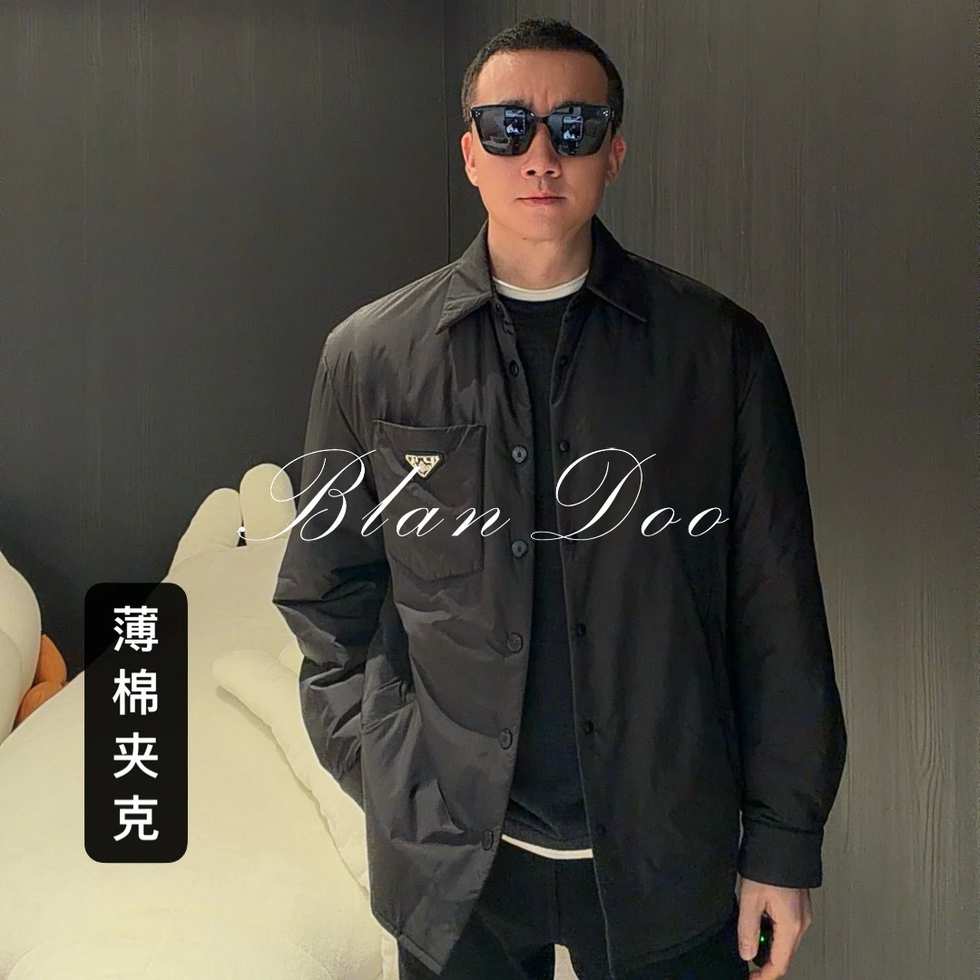 （秋款）BLANDOO "金属徽标" P*家轻奢高品质衬衫版薄棉夹克6BD099