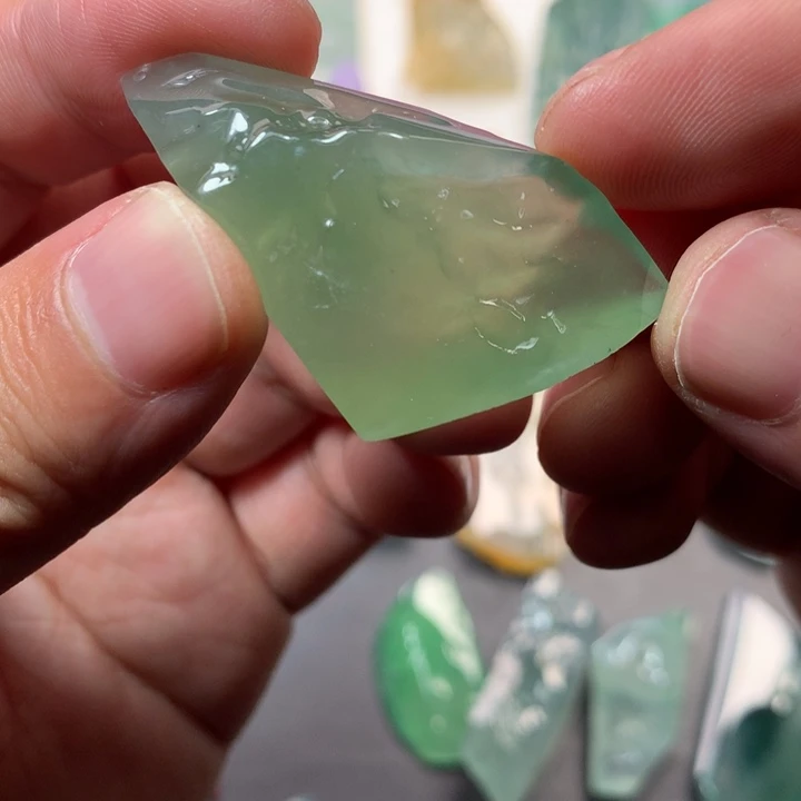 定制翡翠未镶嵌定制光与水