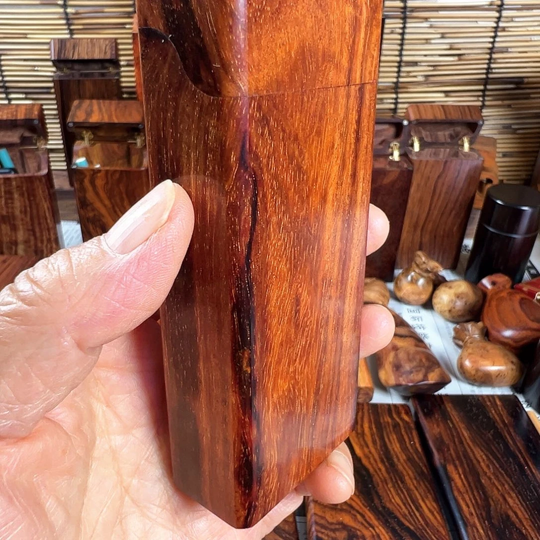印度小叶紫檀19支细烟一木挖制