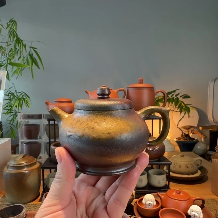 茶叶罐紫砂柴烧壶