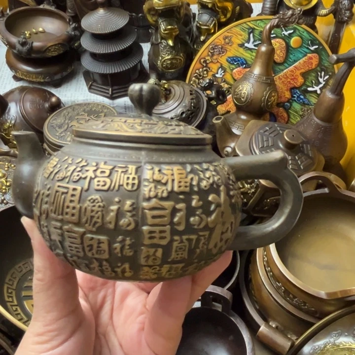 精美铜器摆件藏收