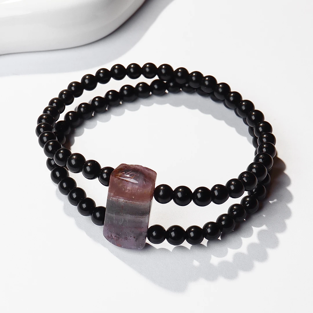 史诗丨极光23黑曜石双圈手串多样性发一