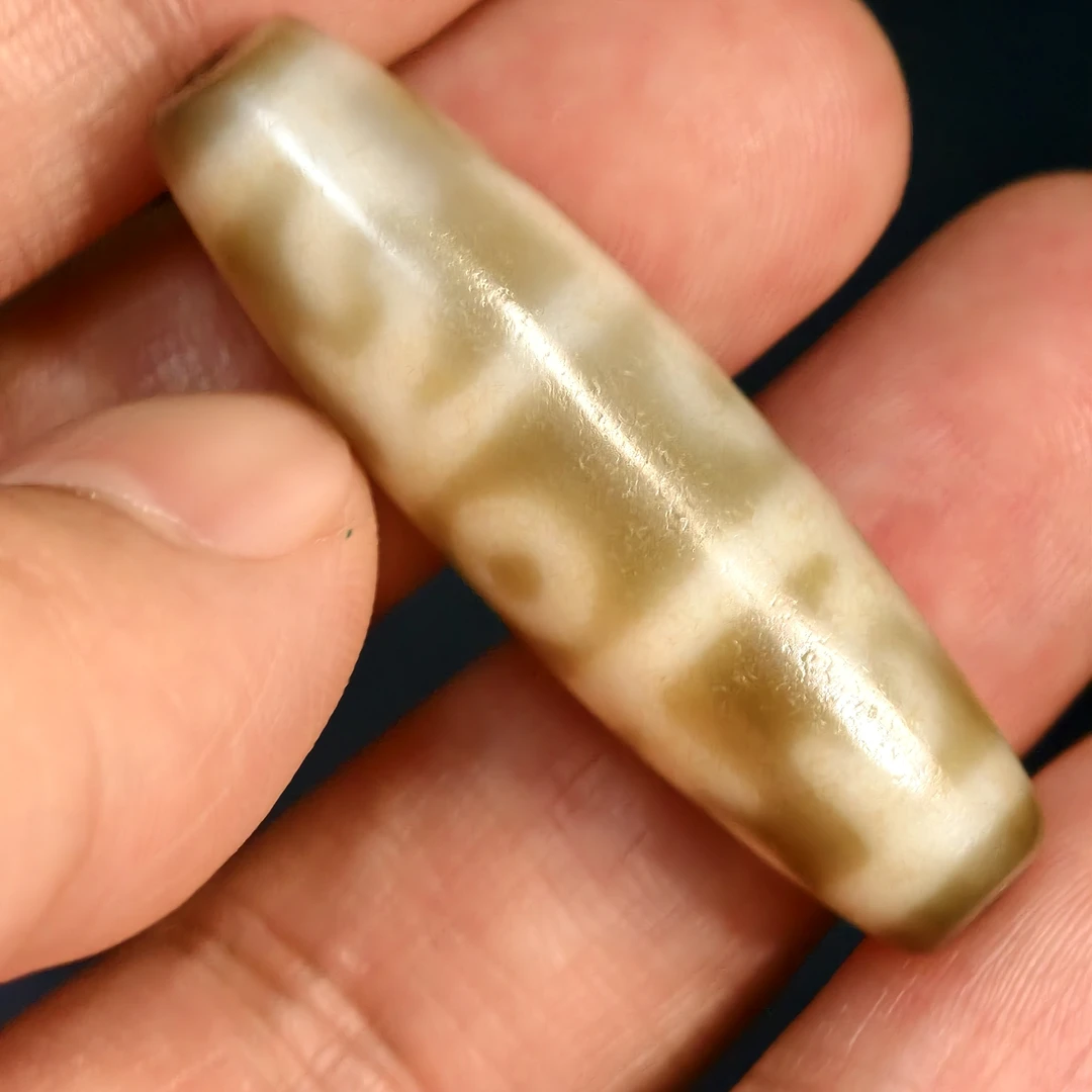 老天缘】莲师法器三眼天珠精品至纯质感