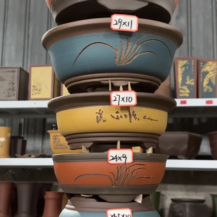 紫砂花盆            100-6