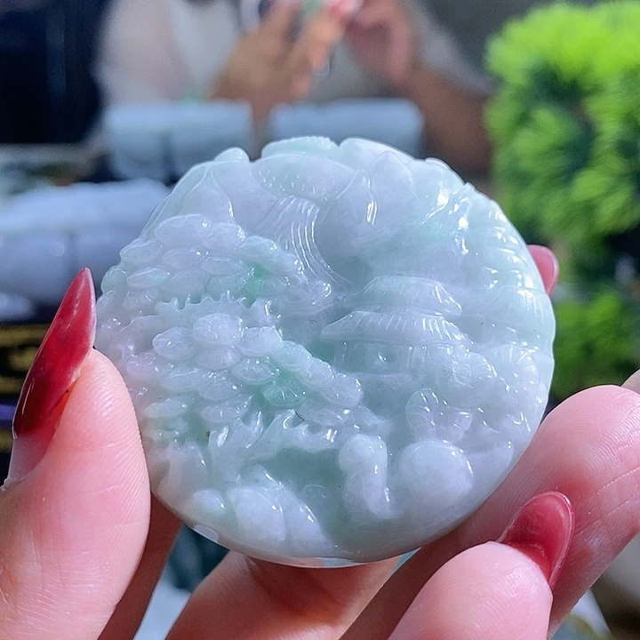 【闪购商品】翡翠挂件未镶嵌山水