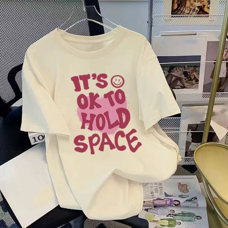 女童T恤短袖纯棉2025新款百搭宽松韩版中大童时髦洋气学生上衣潮